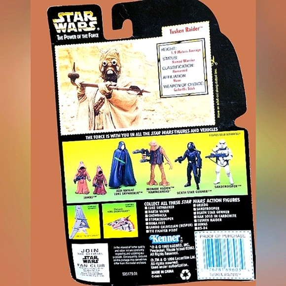 NIP!!!  Star Wars Power of the Force Tusken Raider 1996 Collection 2 - Picture 4 of 7
